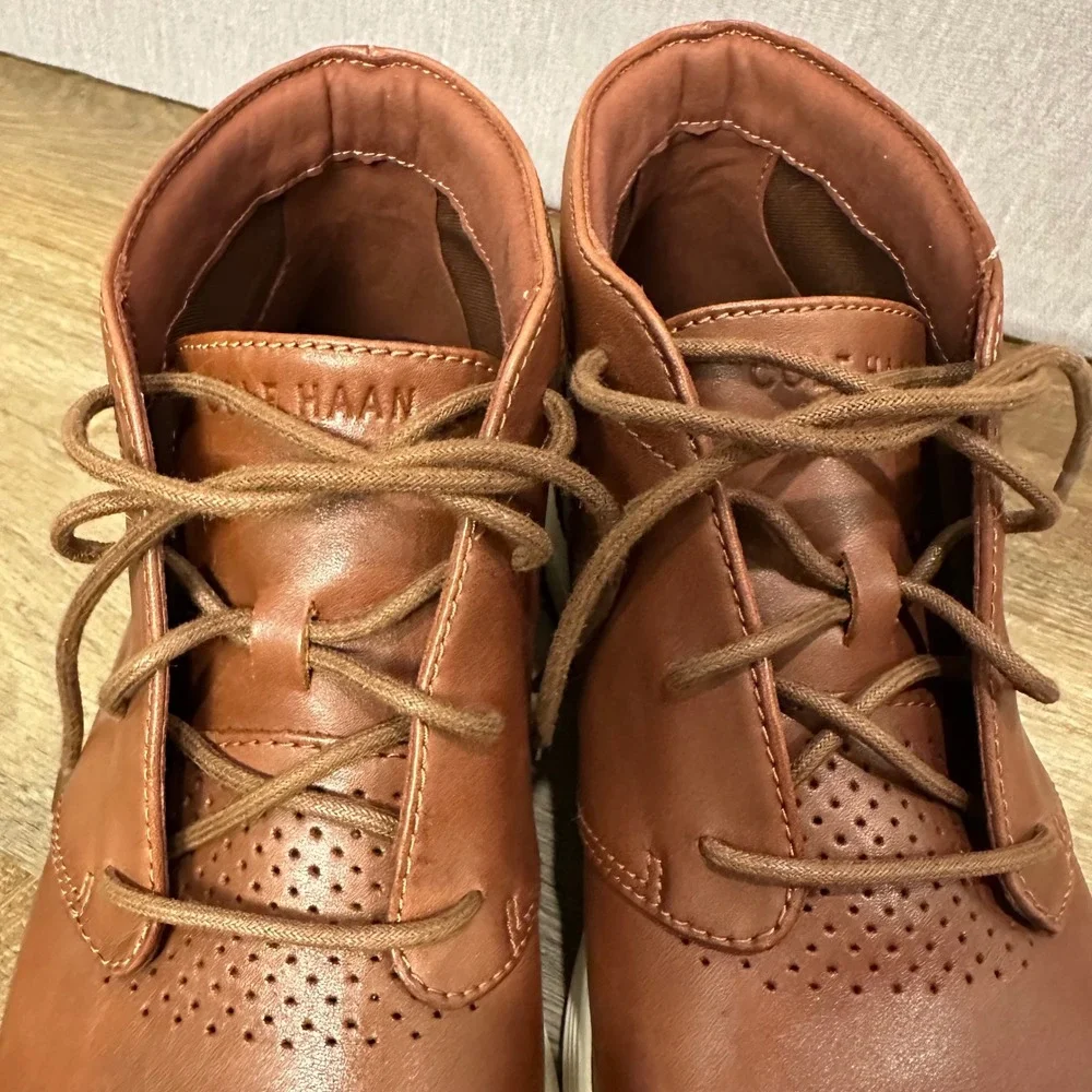 Cole Haan Grand Tour Chukka 10.5M Brown‎ Leather Business Casual Athleisure